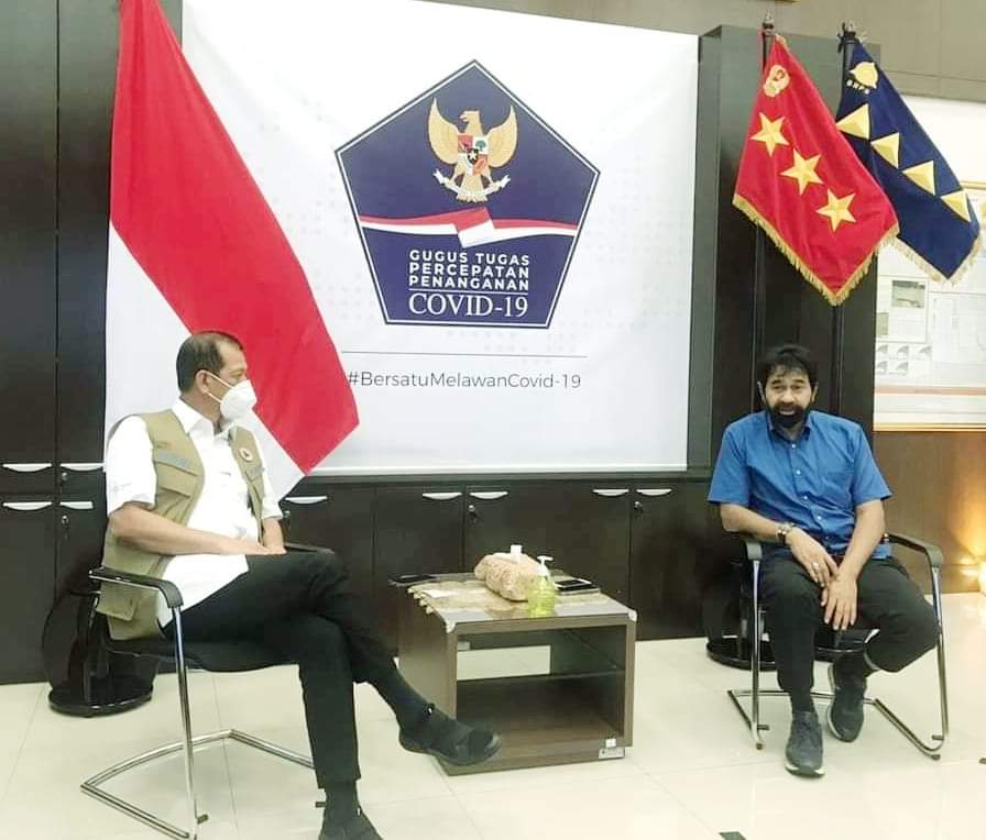 Mualem TemuiJendral Doni Monardo Bahas Masalah Pemulangan Warga Aceh Dari Malaysia