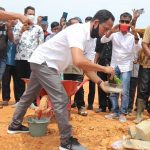 Bupati Tgk Amran Letakkan Batu Pertama Pembangunan Pabrik CPO di Trumon Timur