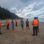 Brimob Kompi 4 Calang Melaksanakan Patroli Pantai