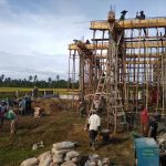 Masyarakat Gampong Gudang Bergotong Royong Bangun Masjid Nurul Fata