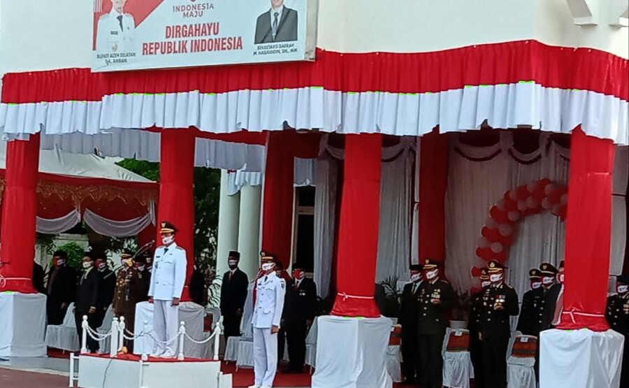 Upacara Peringatan HUT RI Ke-75 di Aceh Selatan Berlangsung Khidmat
