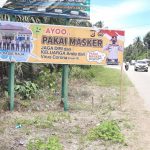 Cegah Penyebaran Covid-19, Polsek Pasie Raja Pasang Spanduk Himbauan