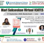 TP Unsyiah, UMP dan Poltas Sukses Gelar ICATES 2020 Secara Virtual
