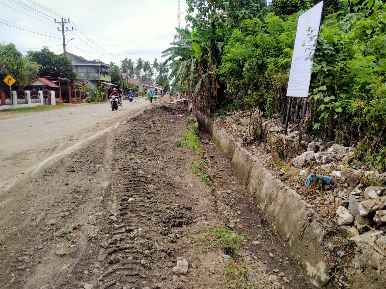 LSM LIBAS Pertanyakan Status Pekerjaan Saluran Dilintasan Jalan Nasional di Aceh Selatan