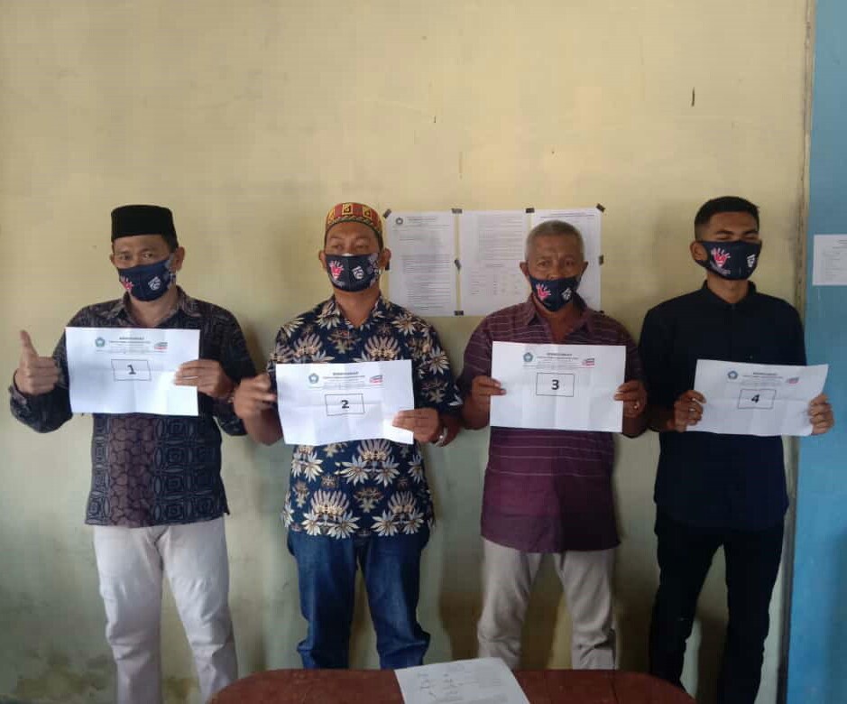 Empat Calon Keuchik Gampong Gunung Kerambil Cabut Nomor Urut