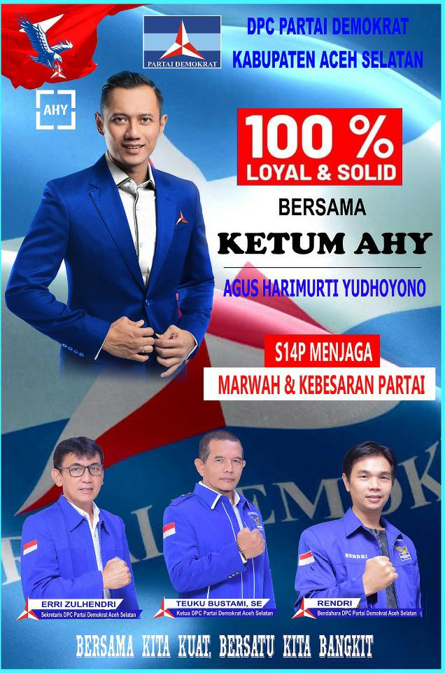 DPC Partai Demokrat Aceh Selatan Tetap Solid dan Setia Terhadap AHY