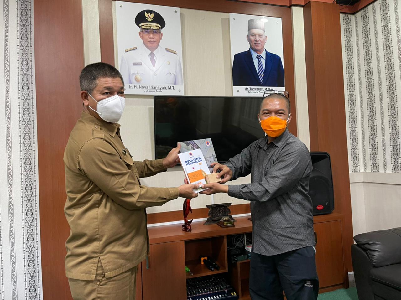 Kalak BPBA Terima Kunjungan Pusdatin BNPB guna Monitoring dan Evaluasi Data Kebencanaan di Aceh