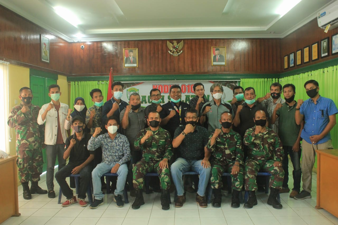 Dandim 0107/Aceh Selatan Temu Ramah Dengan Wartawan