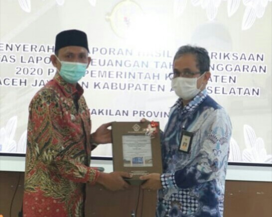 Aceh Selatan Kembali Raih WTP ke-6 Kalinya  Dari BPK-RI Perwakilan Aceh