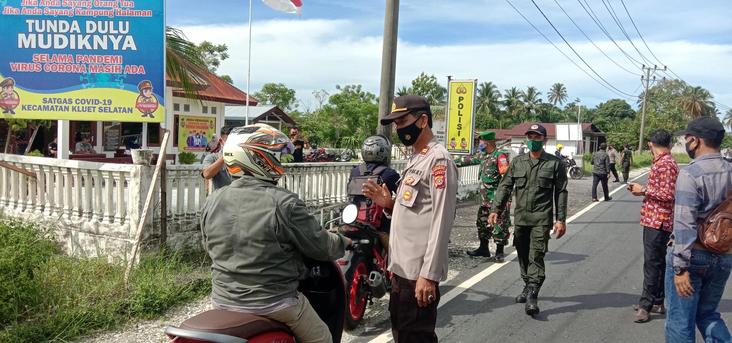 Cegah Penularan Covid-19, Muspika Kluet Selatan Gelar Razia Masker