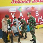 Vaksinasi Kembali di Gelar, Dandim dan Kapolres Aceh Selatan Tinjau Langsung Pelaksanaannya
