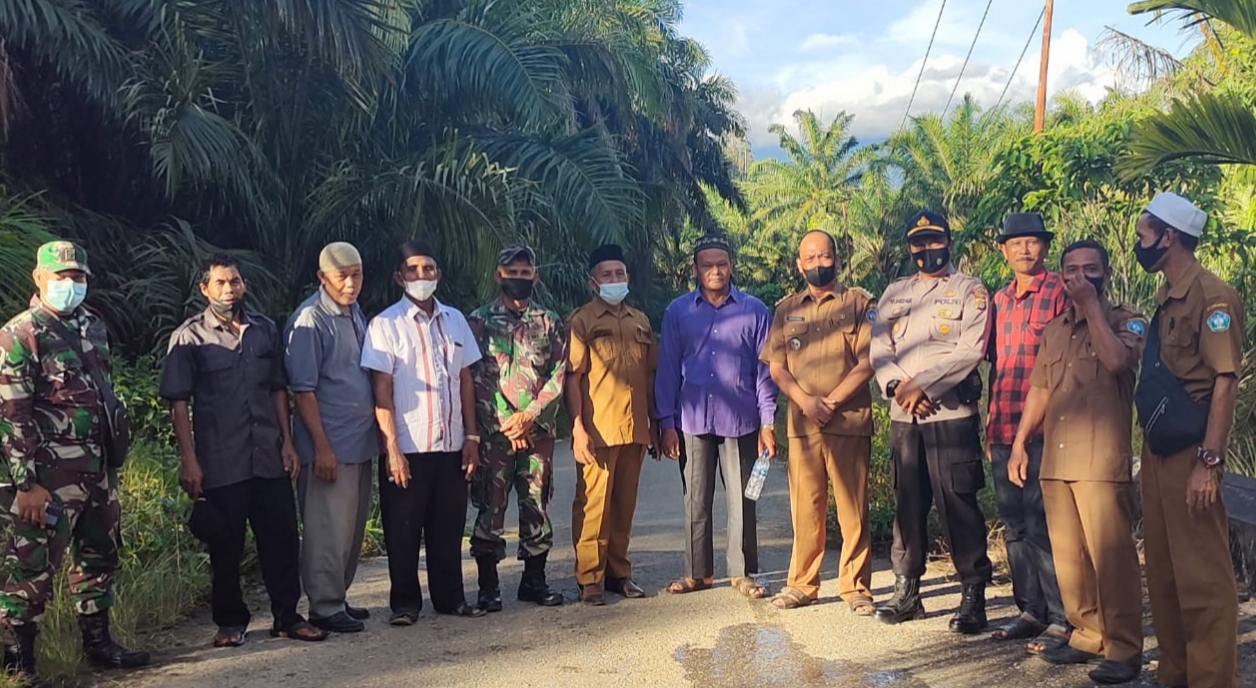 Muspika Kluet Timur Tetapkan Tapal Batas Gampong Pucuk Lembang Dengan Durian Kawan