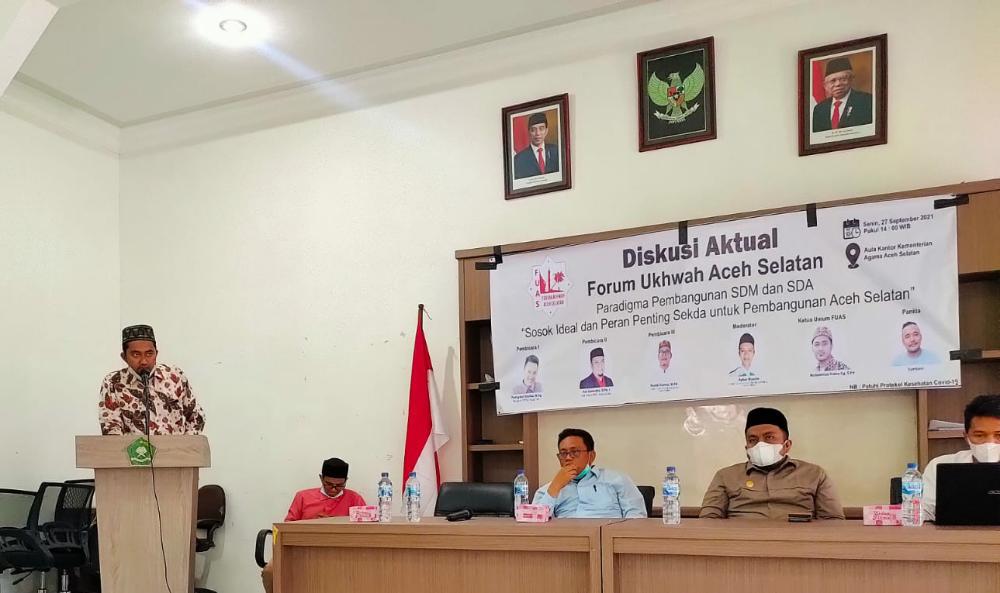 Gelar Diskusi Aktual, FUAS : Aceh Selatan Butuh Sosok Sekda Yang Mampu Menjaga Moral Birokrasi