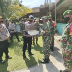 Hut TNI Ke -76, Komandan Batalyon C Pelopor Sat Brimob Polda Aceh Silahturahmi Ke Koramil 09 Trumon