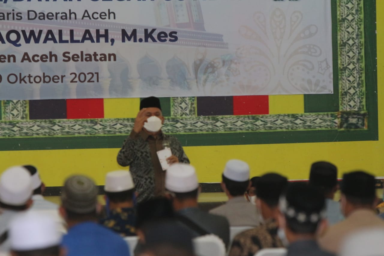 MPU Aceh Selatan Sambut Baik Sosialisasi Vaksinasi Covid-19