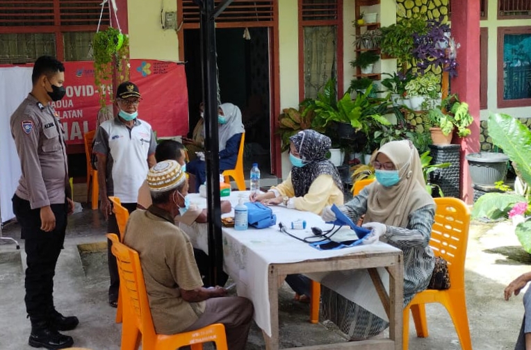 Satgas Covid-19 Kecamatan Sama Dua Gelar Vaksinasi di Gampong Air Sialang Hilir