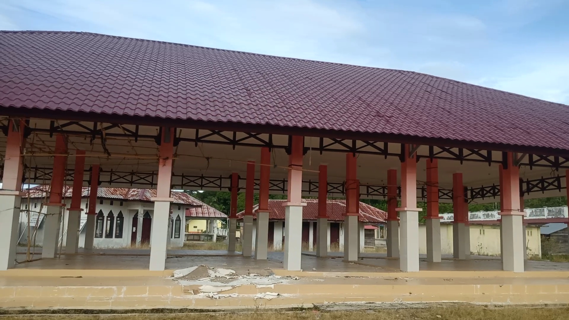 Pasar Baru Kotafajar Sepi dari Aktivitas Jual Beli