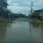 Badan Jalan  Nasional di Aceh Selatan Digenangi Luapan Air