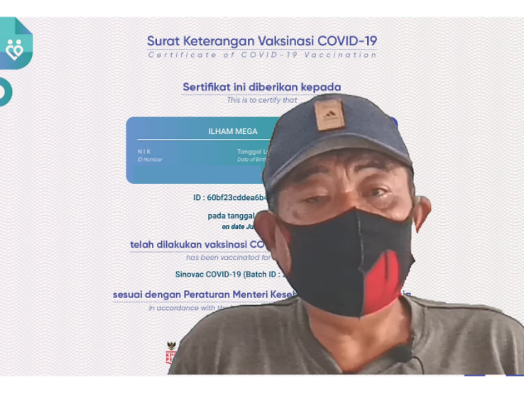 Ilham Mega Sembuh Dari Penyakit Pasca Divaksin Covid-19