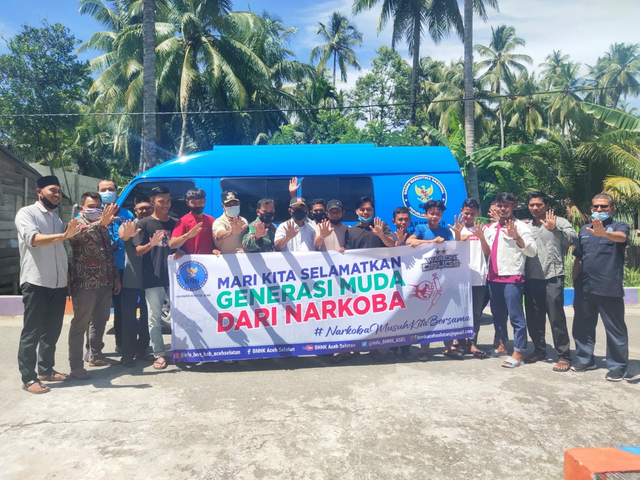Berikan Edukasi Bahaya Narkoba Kepada Generasi Muda, BNNK Aceh Selatan Sambangi Desa Pasie Merapat