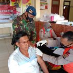Percepat Vaksinasi Covid-19, Batalyon C Brimob Polda Aceh Buka Gerai Vaksin Di Trumon