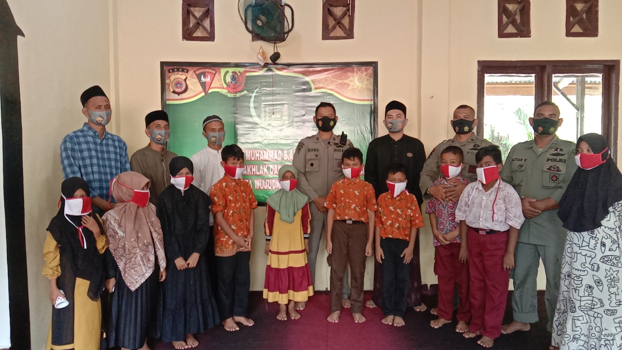 Sambut HUT Brimob ke 76, Batalyon C Pelopor Brimob Aceh Gelar Maulid Nabi Dan Santunan Anak Yatim