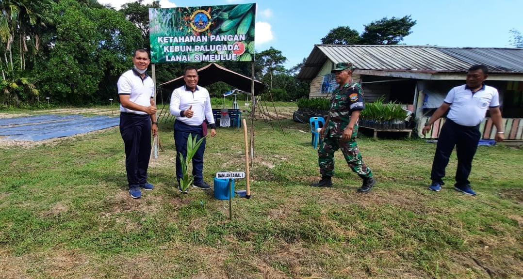 Kunker Ke Simeulue, Danlantamal I Tanam Pohon Pinang Batara Jenis Varietas Unggul