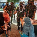 Danlantamal I Tinjau Gerai Vaksinasi Maritim Dalam Kunjungan Kerjanya Di Mako Lanal Simeulue