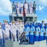 Peringatan Hari Dharma Samudera 2022, Lanal Simeulue Gelar Tabur Bunga di Perairan Teluk Sinabang.