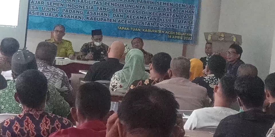 Berbagai Pihak Dukung Rencana Pembangunan Pabrik Semen di Aceh Selatan