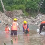 Pekerjaan Bronjong Sungai di Gampong Panton Luas Diduga Tidak Sesuai Sfek