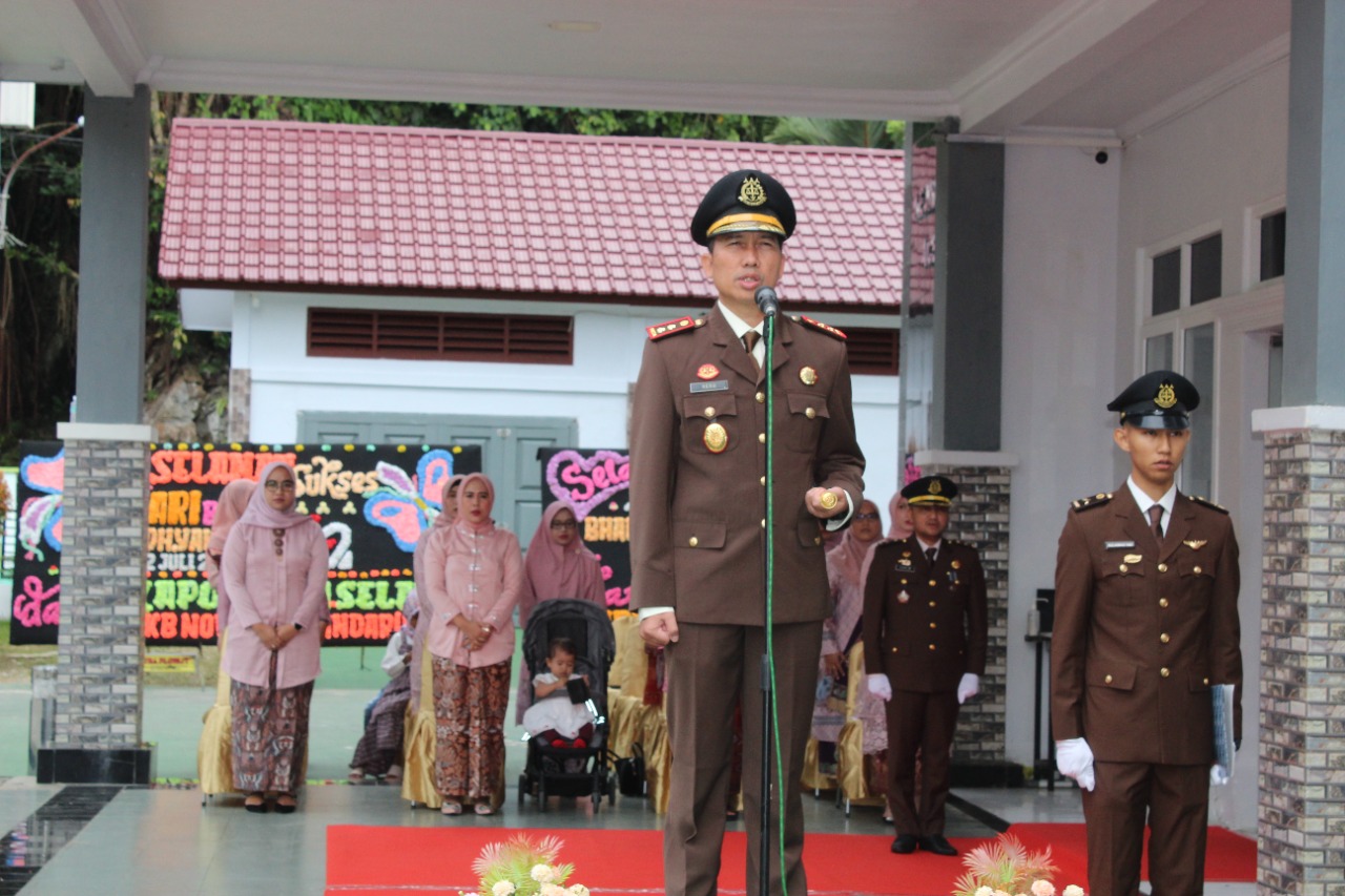 Kejari Aceh Selatan Laksanakan Upacara Peringatan Hari Bhakti Adhyaksa Ke-62