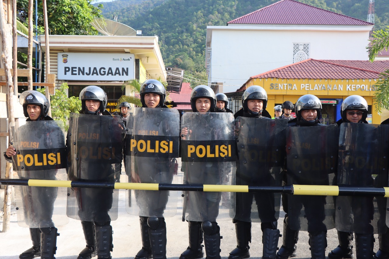 Alarm Mapolres Asel   Melengking, Personel  “Siaga” di Pos Masing-Masing
