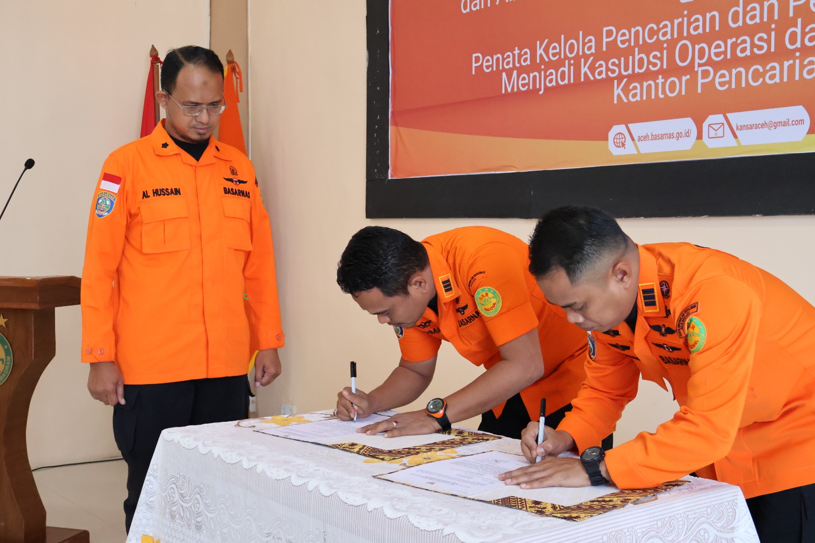 Kepala Basarnas Banda Aceh Laksanakan Sertijab  Kasiop 