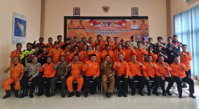 Pengurus Satgas SAR Kota Banda Aceh Periode 2023-2027 Dilantik