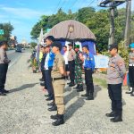 Petugas Pos Pelayanan Ops Ketupat Seulawah 2023 Ikuti Apel Pagi