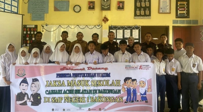 Gelar JMS Di SMPN 1 Bakongan, Kacabjari : Ini Program Kejaksaan Agung RI