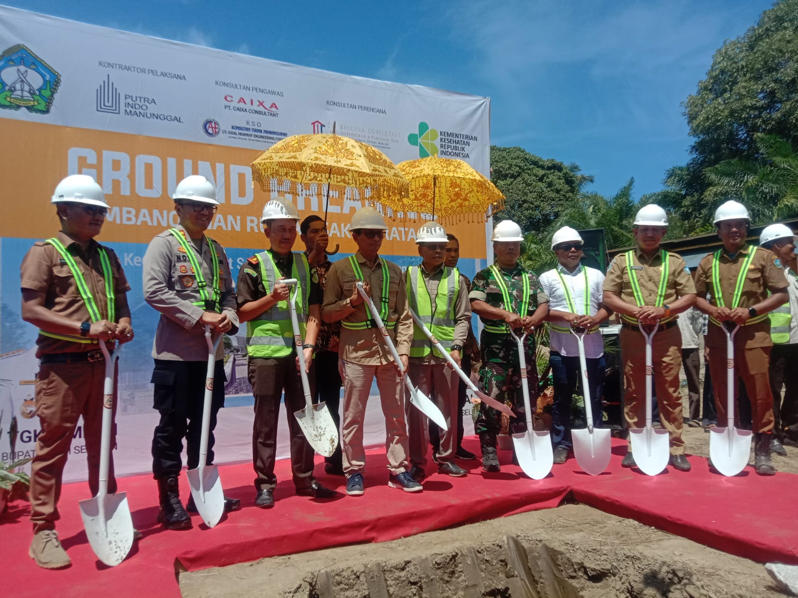 Pembangunan Rumah Sakit Pratama di Kluet Selatan Dimulai, Bupati Tgk. Amran Letakkan Batu Pertama