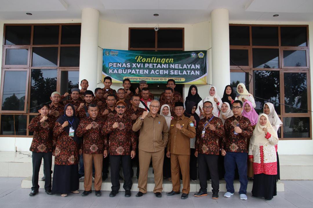 Pelepasan Kontingen Penas XVI Petani Nelayan Kabupaten Aceh Selatan