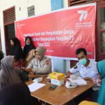 Polres Aceh Selatan Gelar Bakti Kesehatan Dalam Rangka Hari Bhayangkara ke 77.
