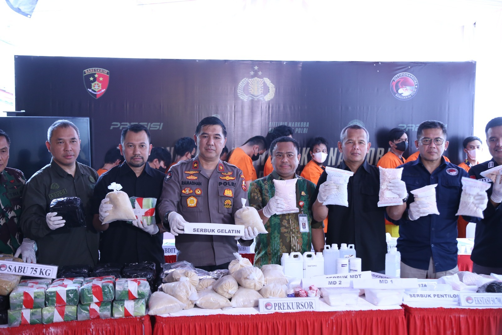 Dittipidnarkoba Bareskrim Polri Musnahkan Barang Bukti Narkotika