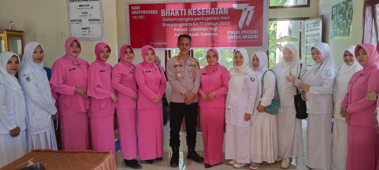 Kepolisian Sektor Labuhan Haji melakukan Bakti Kesehatan