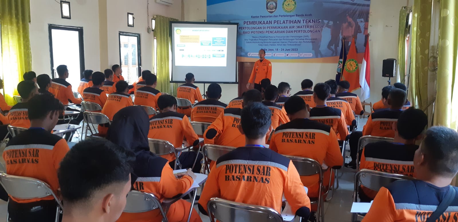 Kantor Pencarian dan Pertolongan Banda Aceh Menggelar Pelatihan Potensi SAR