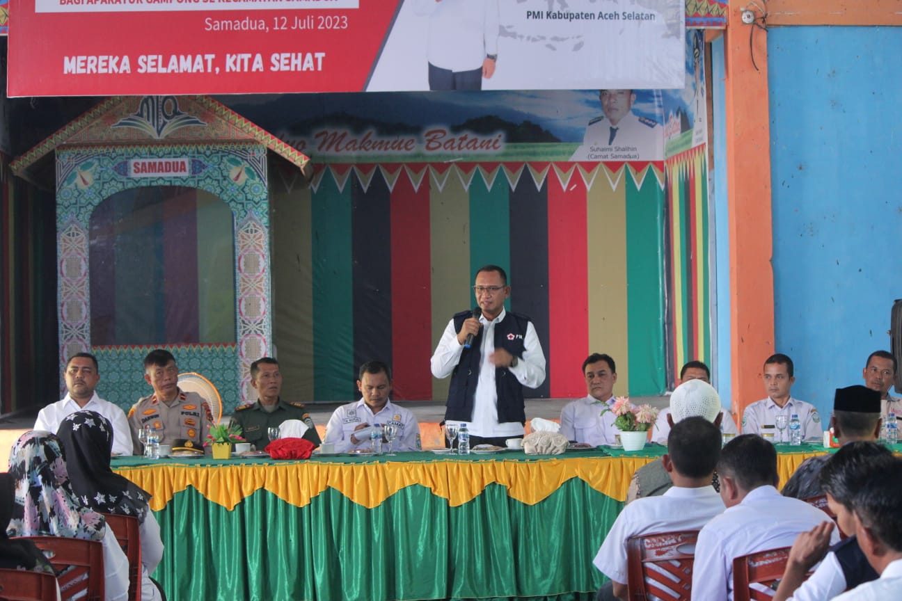 PMI Aceh Selatan Sosialisasi Donor Darah Tahap Kedua di Kecamatan Samadua