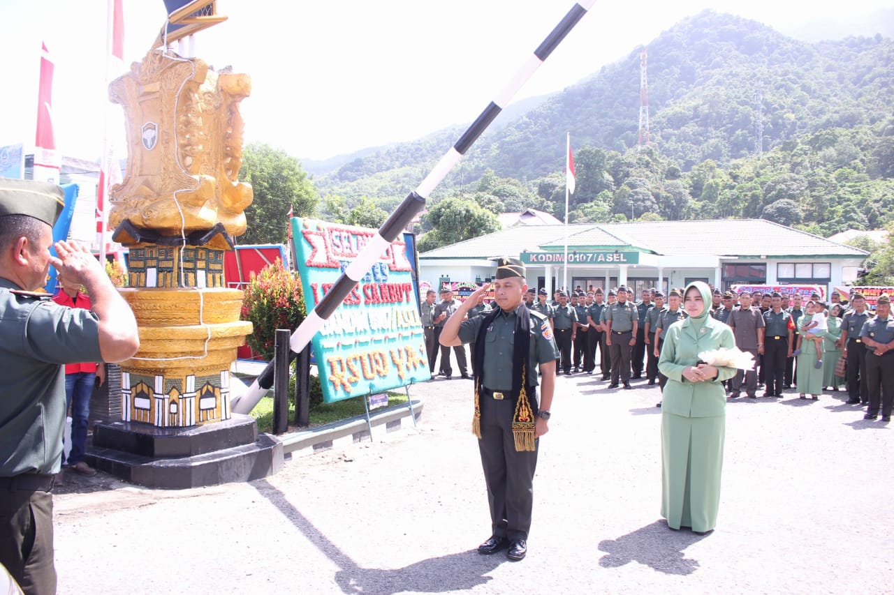 Satu Tahun Menjabat Sebagai Dandim 0107 Asel Letkol Arh Helmy Sampaikan Terimakasih atas Loyalitas dan Kerjasamanya