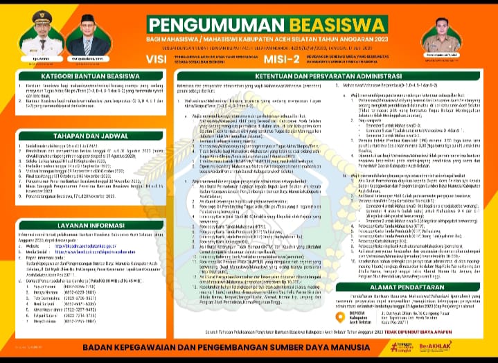 Buka Program Beasiswa Aceh Selatan Cerdas, Sekda Minta Penerima Harus Tepat Sasaran