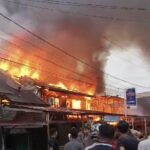 Belasan Ruko Di Abdya Dilahap Sijago Merah, Jalan Nasional Ditutup Sementara