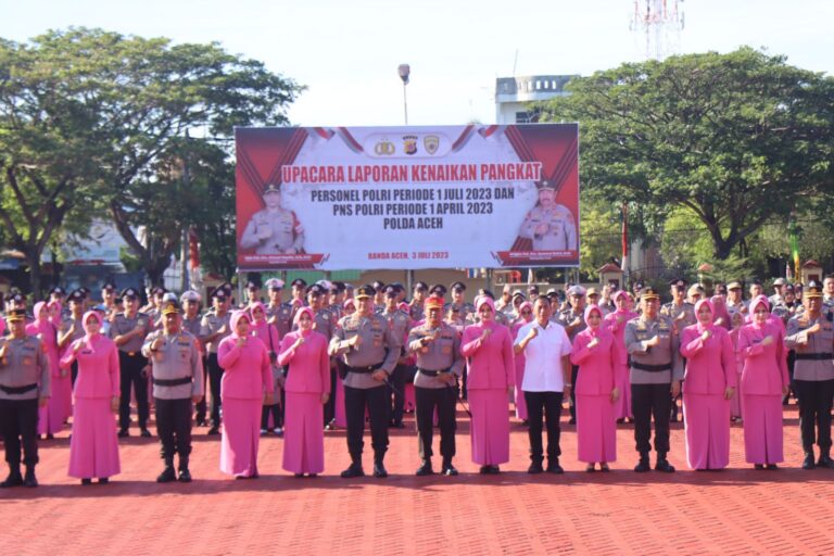 Kapolda Aceh Pimpin Korp Raport Kenaikan Pangkat Personel