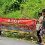 Polsek Tapaktuan Sosialisasi Karhutla, Himbau Masyarakat untuk tidak Melakukan Pembakaran Hutan dan Lahan