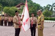 Lepas Kontingen Rainas Pramuka ke Cibubur Ini Pesan Sekda Aceh Selatan